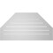 Ekena Millwork Octagonal Top Surface Mount PVC Gable Vent w/ 2"W x 2"P Brickmould Sill Frame, 38"W x 20"H GVPOT38X2003SF - alternate 3